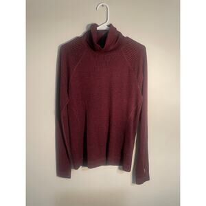 Smartwool Thermal Merino Wool Turtleneck in Red Size Large